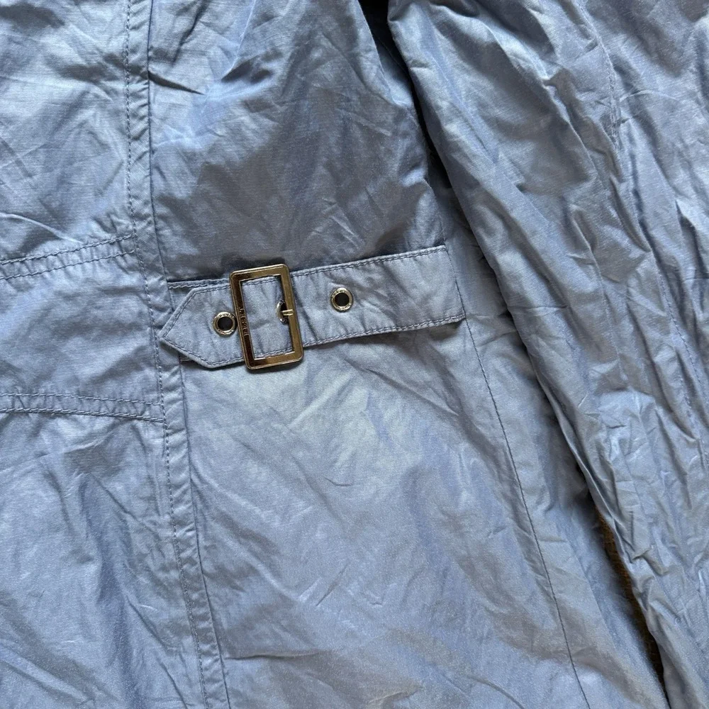 Reset Fifty Seven Blue Hooded Utility Jacket Coat Women L Field Outdoor Gorpcore